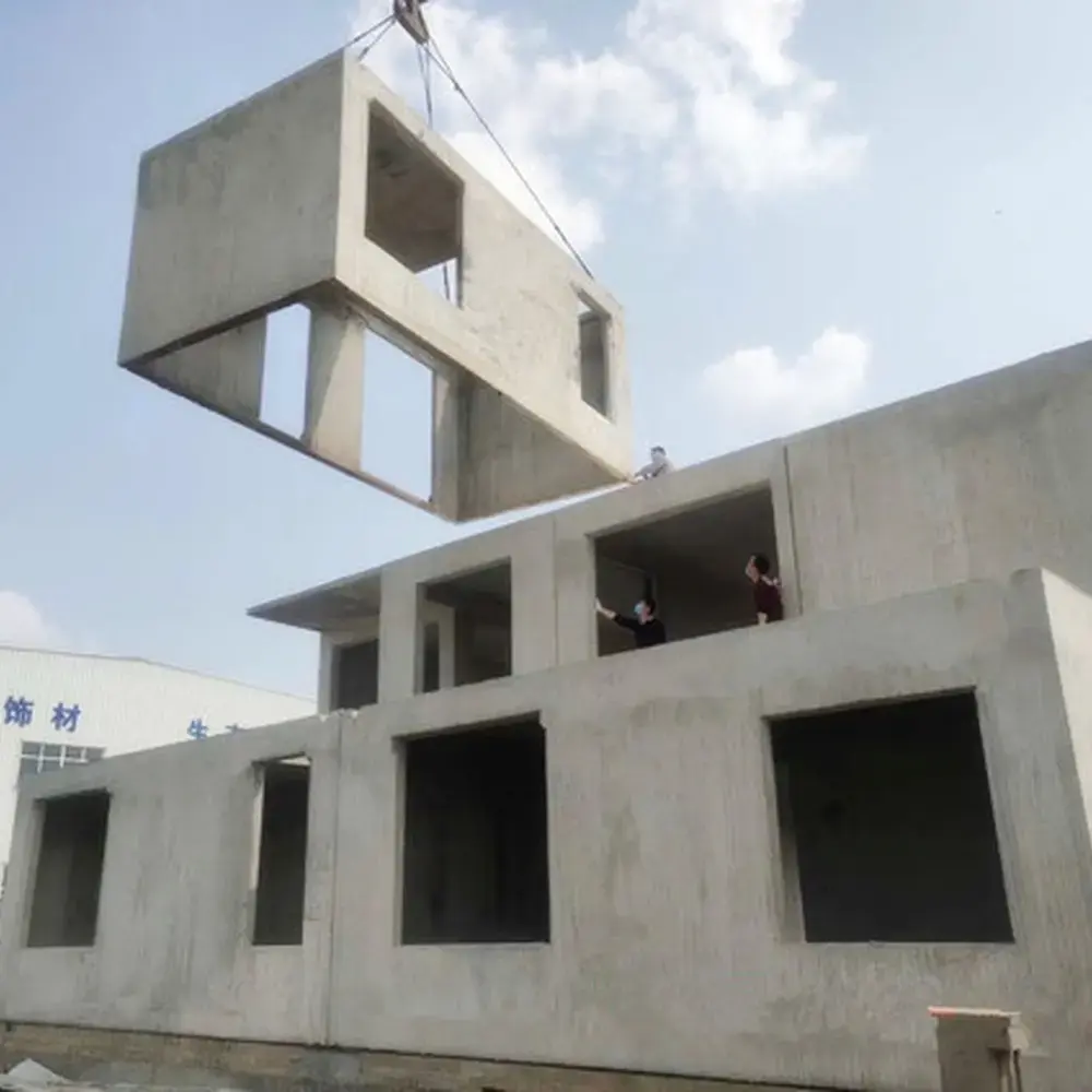 What is a prefabricated concrete building?